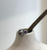 Elly’s 11.3mm Tahitian platinum hunter ocean Pearl Ring: Extreme luster mirrored, S925 silver adjustable Ring. Pearl Jewelry Idea.