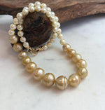 Hand-selected South Sea Golden and Akoya pearls.
