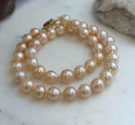 Hand knotted Edison pearl strand