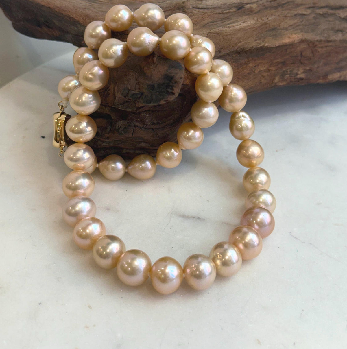 S925 sterling silver pearl necklace
