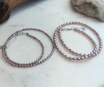 Natural metallic rose freshwater pearl jewelry.