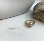 Elly’s 9.2mm South sea deep Tea gold ocean pearl Ring: Extreme luster, S925 silver with gold plated adjustable Vintage Ring.