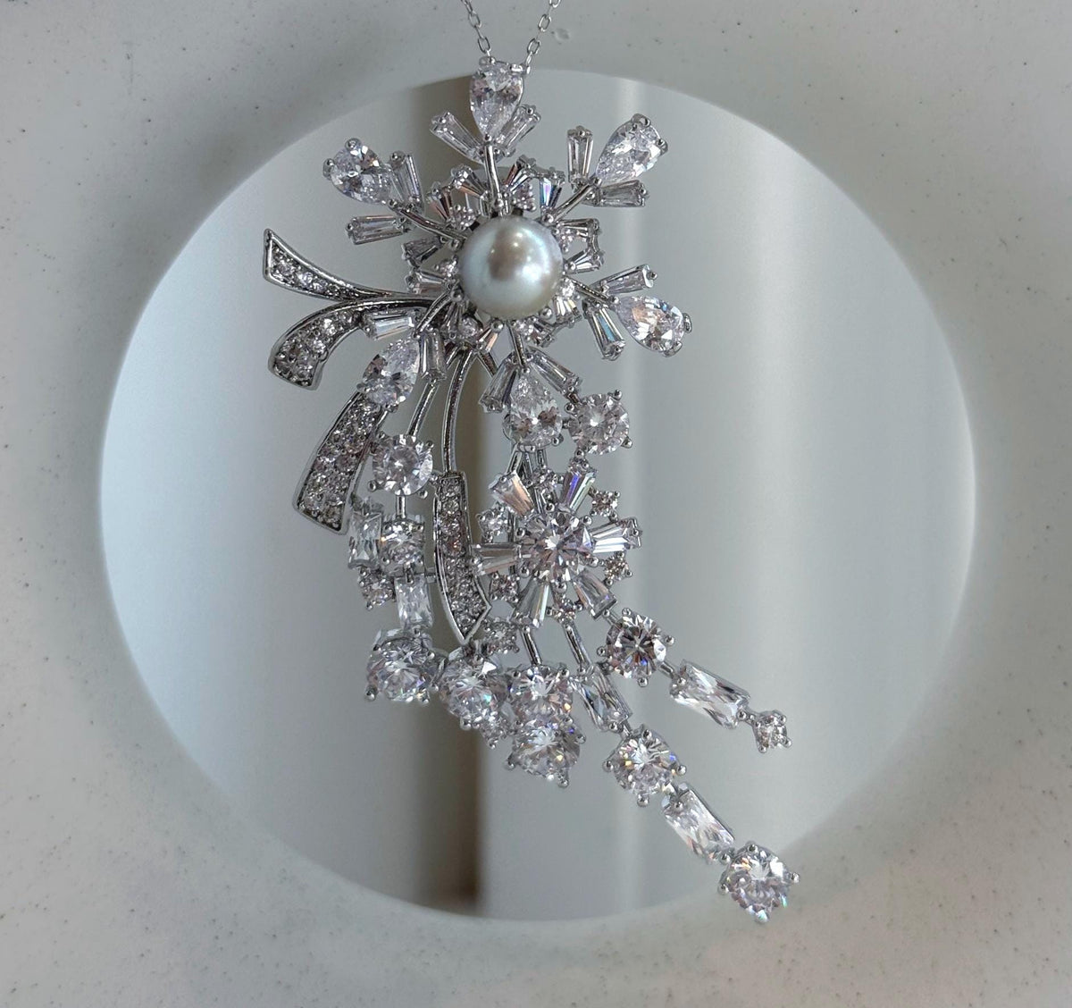 Genuine South Pacific pearl floral jewelry gift for women.