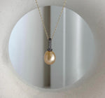 Genuine ocean-grown South Sea pearl pendant for women with brilliant mirror shine.