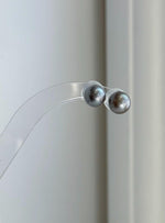 Luxury platinum Tahitian pearl earrings for women in polished S925 sterling silver.