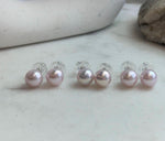 Elegant mirror-luster pearl studs for everyday wear