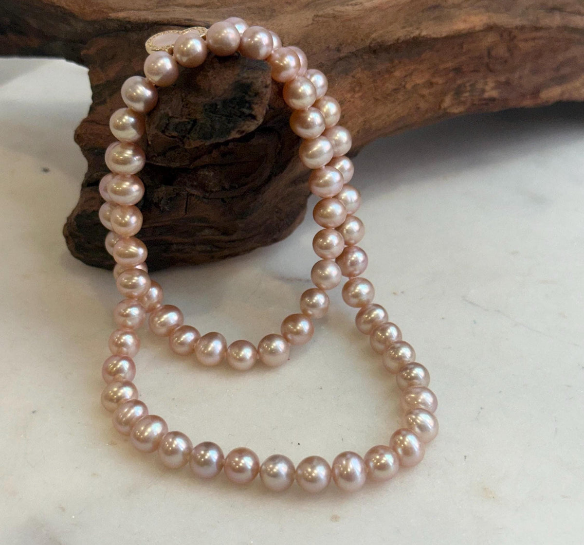 Delicate 6-7mm freshwater pearl necklace gift for her