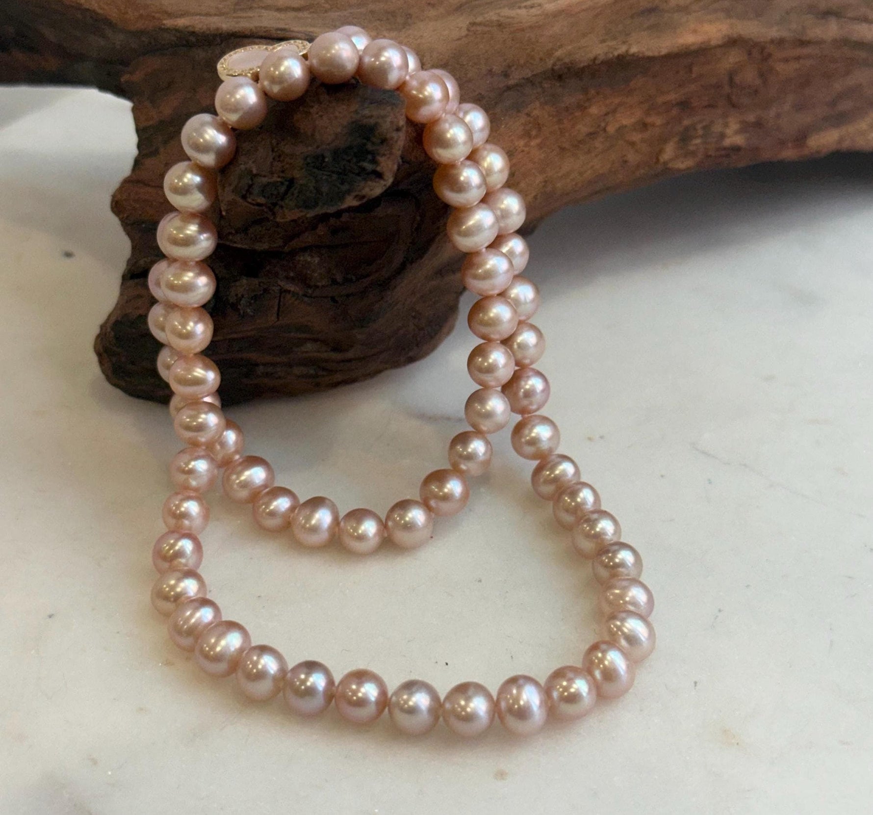 Delicate 6-7mm freshwater pearl necklace gift for her