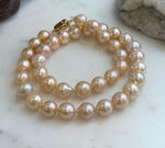 S925 sterling silver pearl necklace