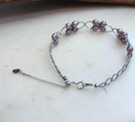 Elegant adjustable sterling silver bracelet with genuine freshwater Keshi pearls and brilliant shine.