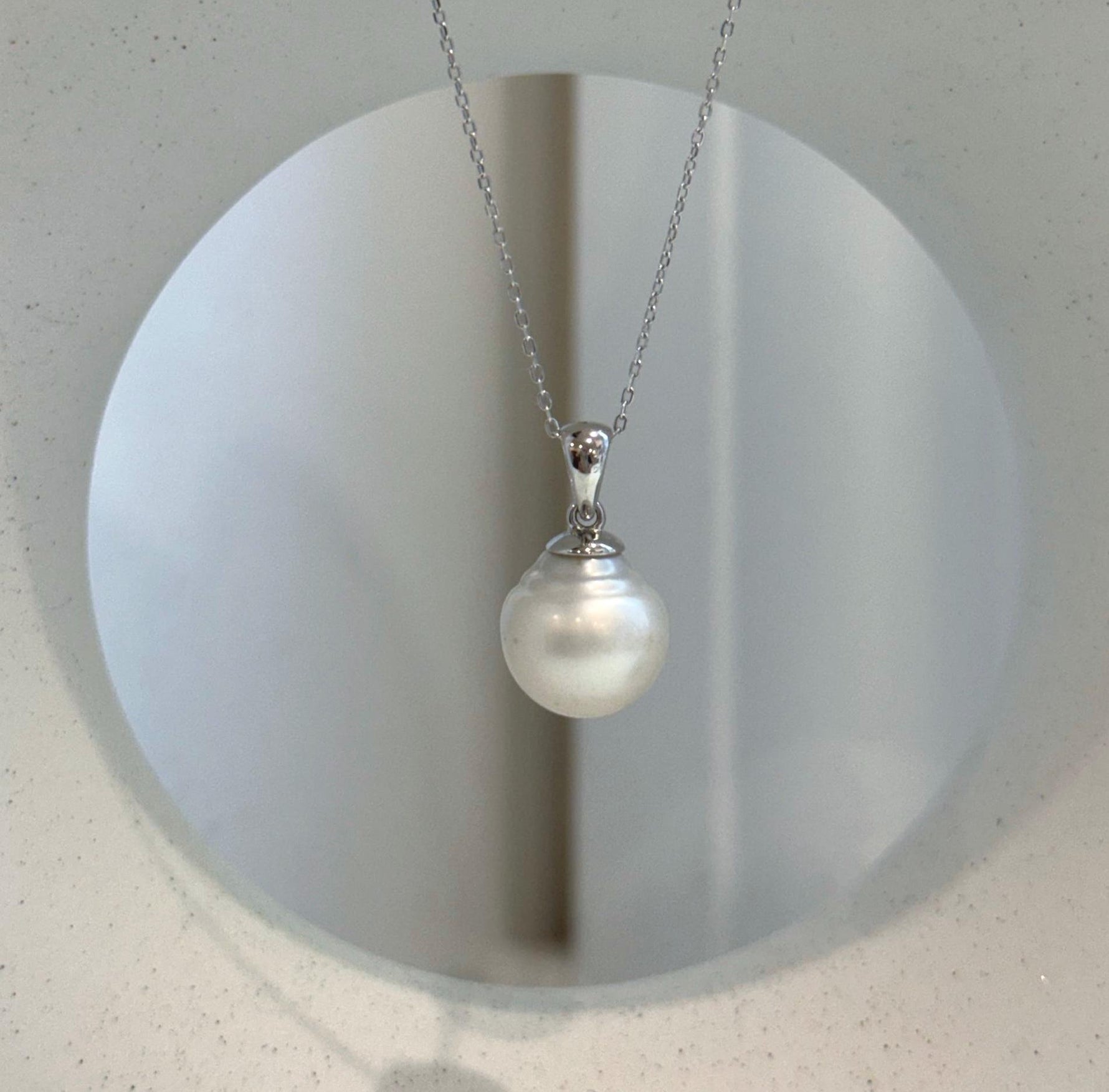 Luxury Australian white pearl necklace gift for women