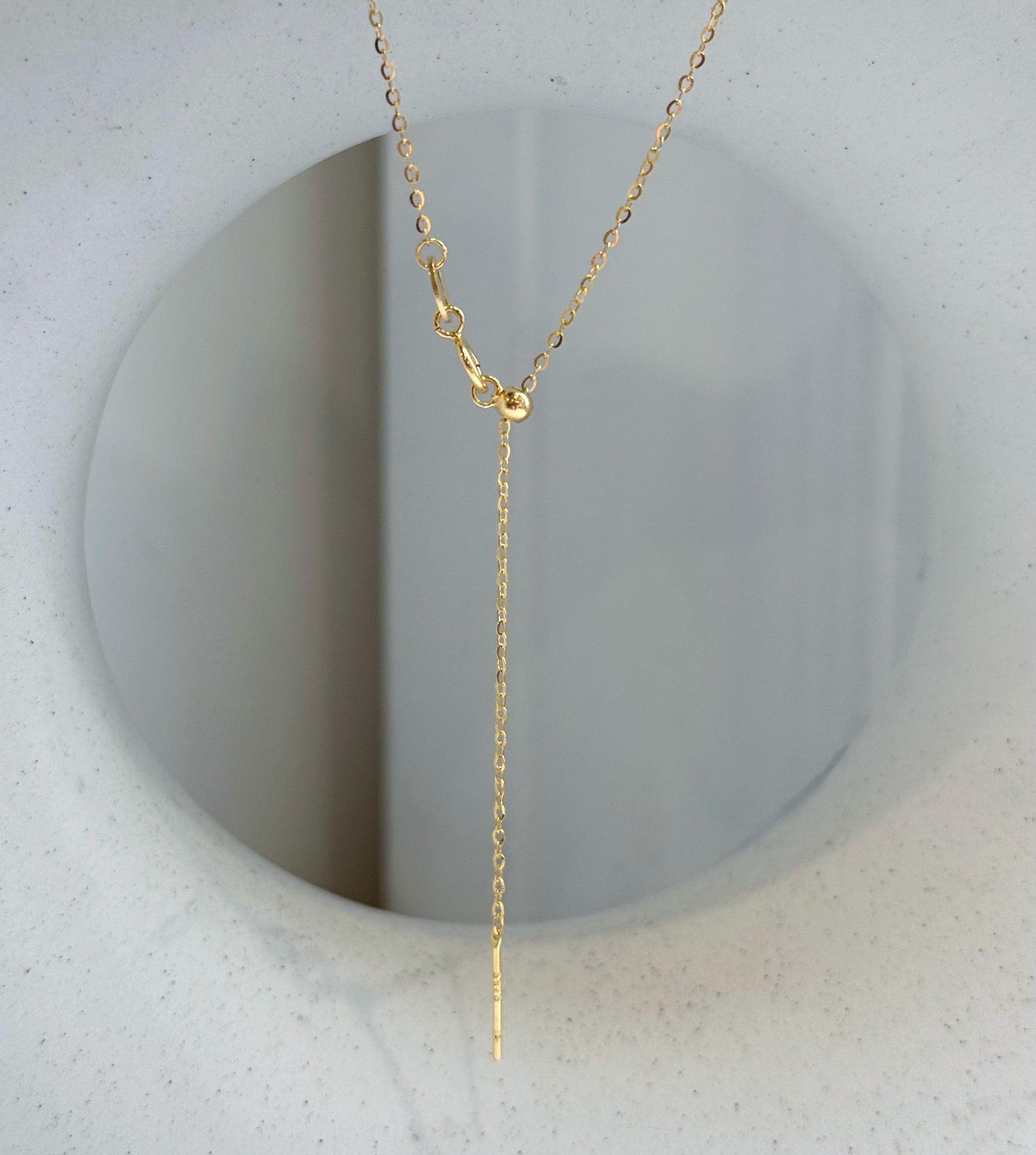 Elly’s Double 18K Gold Edison Pearl Floating Pendant | 9.6–11.5mm Genuine Freshwater Pearls | Mirror Luster | S925 Sterling Silver Chain