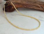 Minimalist small pearl strand necklace with sterling silver clasp
