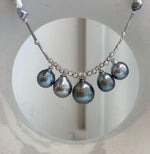 Genuine South Sea and Tahitian pearl minimalist necklace