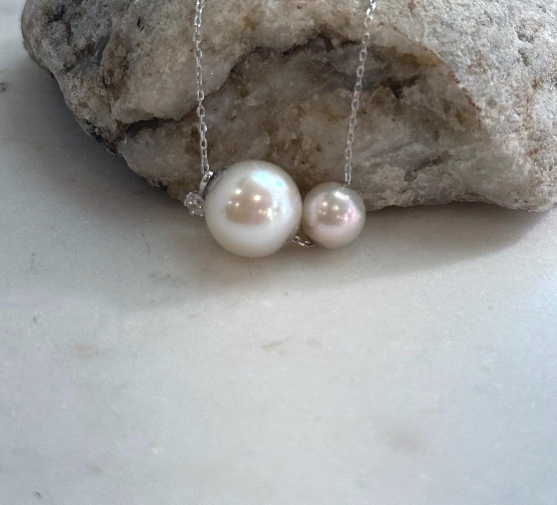 8.4–12.1mm genuine Akoya and Edison pearl necklace