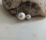 Mirror luster Akoya and Edison pearl pendant with 18K gold