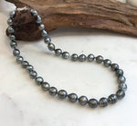 Elegant 16.7 inch Tahitian pearl necklace with graduated pearl sizes