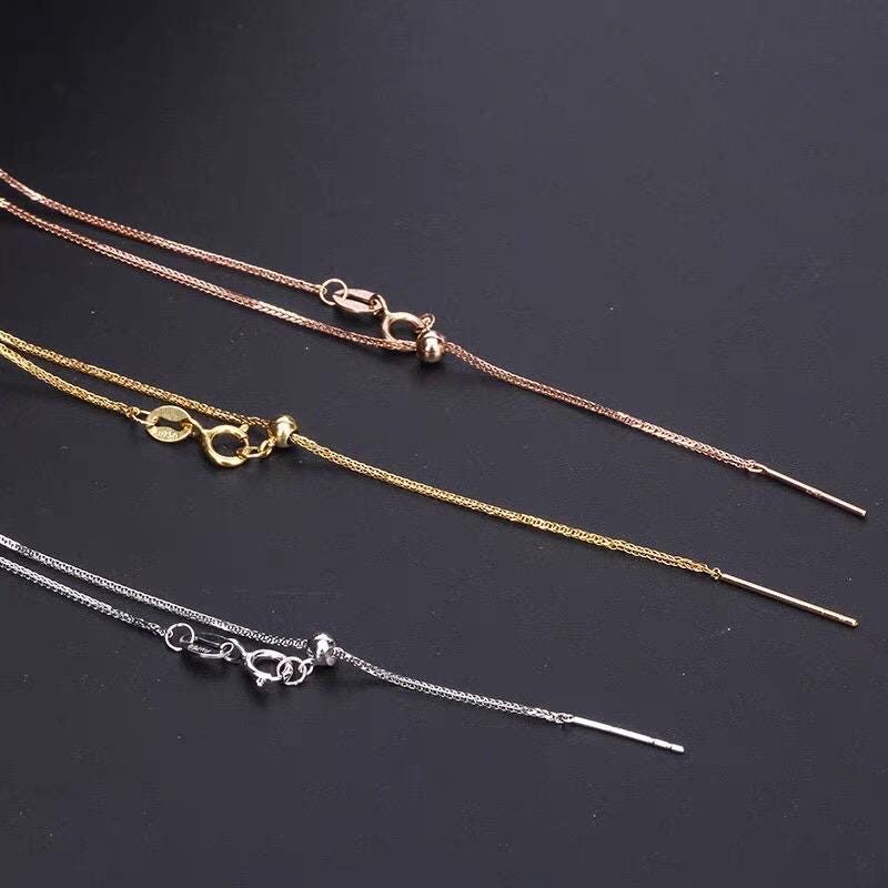 Fine 18K gold Chopard chain designed for floating pearl pendants