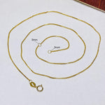 Fine Au750 18K gold Chopard chain necklace designed for wearing alone or with a pearl pendant.