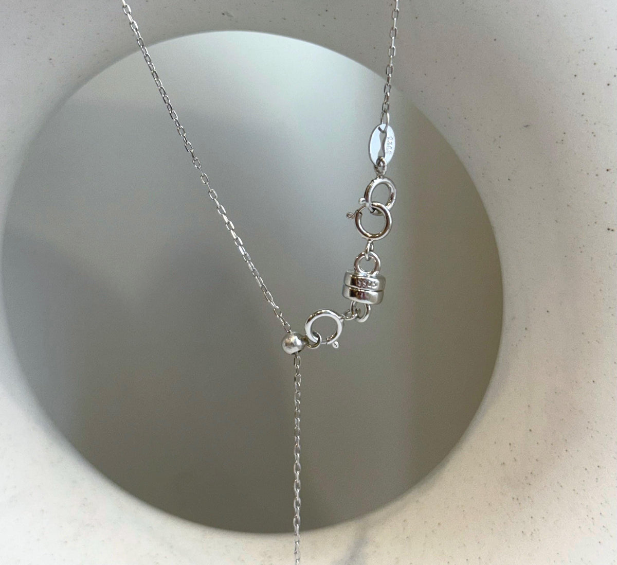 Elly’s 12.5mm Tahitian Platinum Pearl Cool Pendant | Genuine Saltwater Pearl | Extreme Luster | S925 Sterling Silver