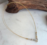 high-luster Akoya pearls with natural multicolor tones.