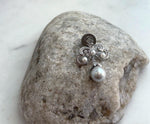 Vintage pearl brooch for coats, scarves, dresses, and blazers.