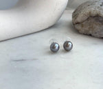 Natural 9.1mm Tahitian pearl earrings perfect for bridal wear and everyday elegance.