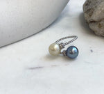 High-luster South Sea Golden and Tahitian pearl jewelry gift.