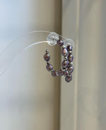 Elegant purple pearl drop earrings for women and gift giving