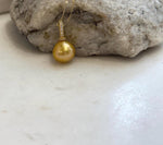 Deep tea golden pearl pendant with rich natural-looking color and high luster