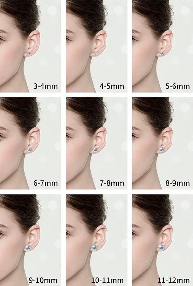 Elly’s 9.3mm Tahitian Platinum Pearl Stud Earrings | Genuine Saltwater Pearls | Mirror Luster | S925 Sterling Silver Minimalist Gift