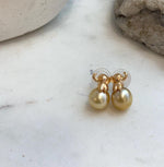Fine jewelry featuring 10.1mm South Sea golden pearls