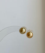 Mirror luster 8.8mm saltwater pearl stud earrings