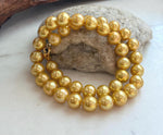 Genuine Edison pearl necklace with extreme mirror-like luster