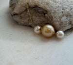 Genuine 7.8–12.6mm saltwater pearl floating necklace