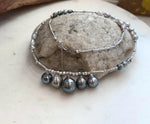 Five ocean pearl necklace with S925 silver chain gift for her