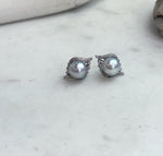 Elegant Akoya pearl earrings measuring approximately 1.7 × 1.2cm with S925 sterling silver.