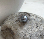 Elegant 10.8mm genuine saltwater Tahitian pearl statement ring