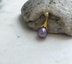 Genuine Edison pearl pendant in beautiful lavender purple with S925 sterling silver