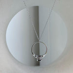 Deep red natural garnet pendant and ring set for women