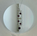 Elegant genuine garnet jewelry set with rich deep red gemstones
