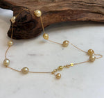S925 silver satellite pearl necklace