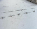 2. 5ct round brilliant moissanite necklace