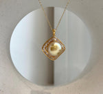 Deep tea gold South Sea pearl jewelry