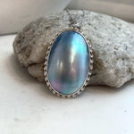 2. 7×4.1cm blue Mabe pearl pendant in S925 sterling silve