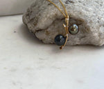 Mirror luster Tahitian pearls set in a modern S925 sterling silver pendant