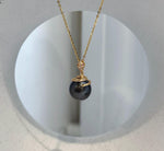 Genuine ocean pearl jewelry with Tahitian chocolate pearl and silver snake motif