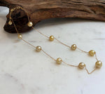 Extreme mirror luster golden pearls