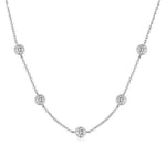 5pc D/VVS1 moissanite pendant necklace