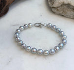 7.5 inch Japanese Akoya pearl bracelet for women